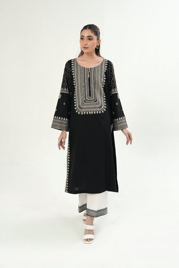 Monochrome-ZC-1125-35-Embroidered 2PCS